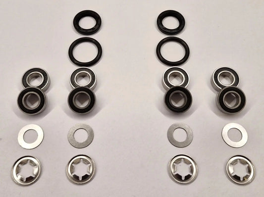 Repair kit front wheel including caster bearings (Small machines)